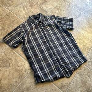 Burnside Men's Plaid Short Sleeve Button-Down Shirt